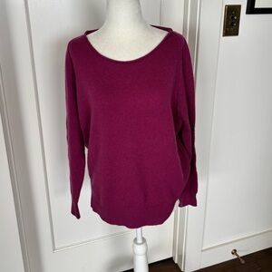 Joie 100% Cashmere Fuchsia Sweater Sz S #0896